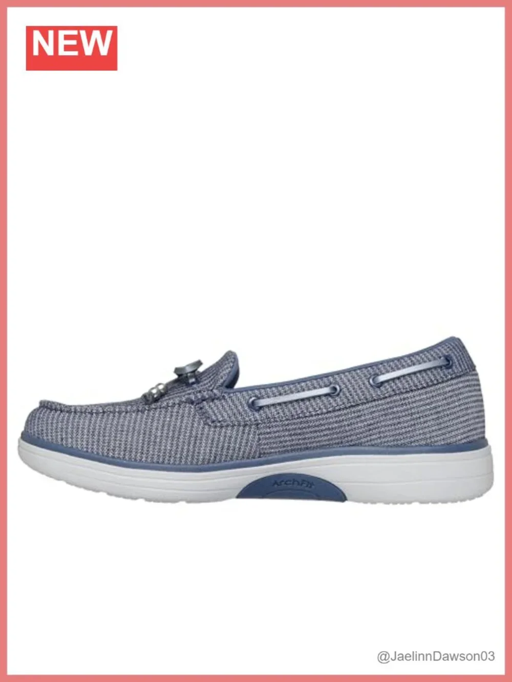 Skechers Women's On-the-go Nautical Loafer Canvas Boat Shoes